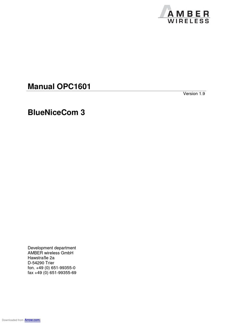 Amber Wireless BlueNiceCom 3 User manual