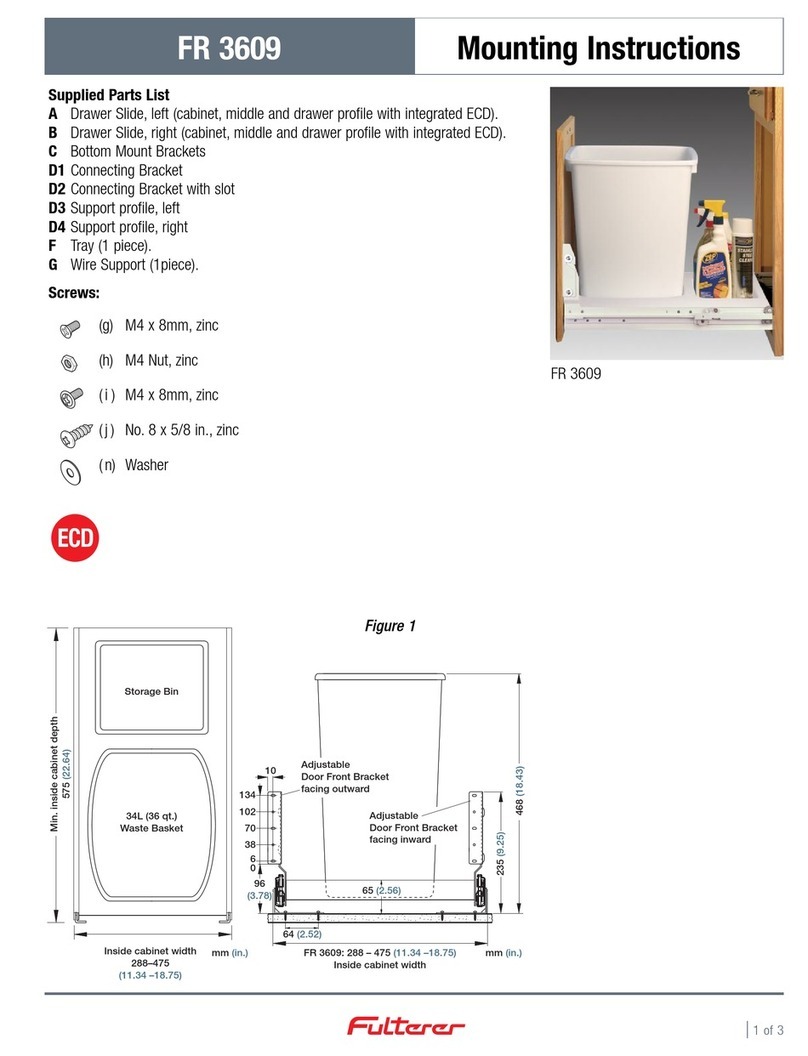 Fulterer FR 3609 Mounting instructions