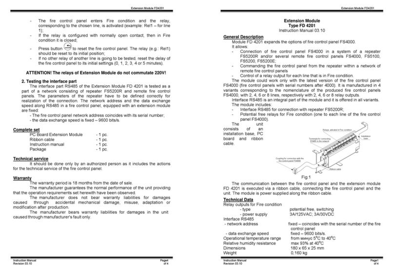 SecureVision FD 4201 instruction manual