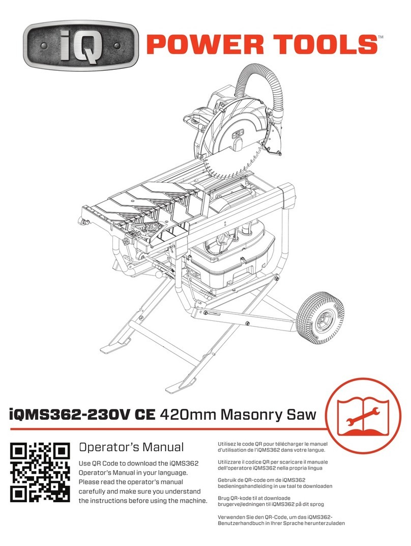 IQ Power Tools iQMS362-230V CE Operator's manual