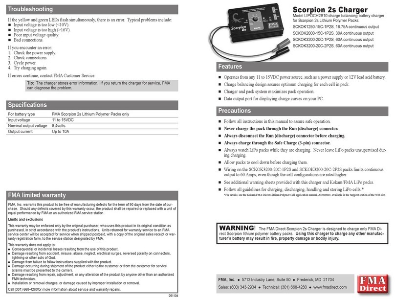 FMA Direct Scorpion 2s Series quick start guide