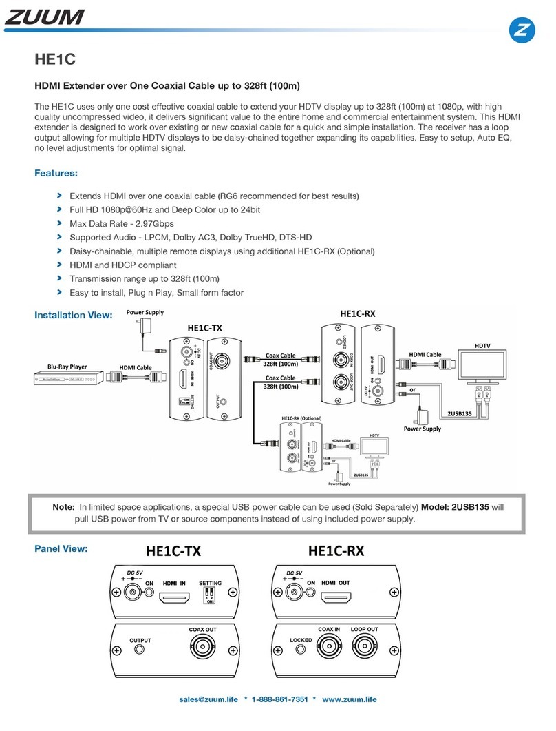 ZUUM HE1C User manual