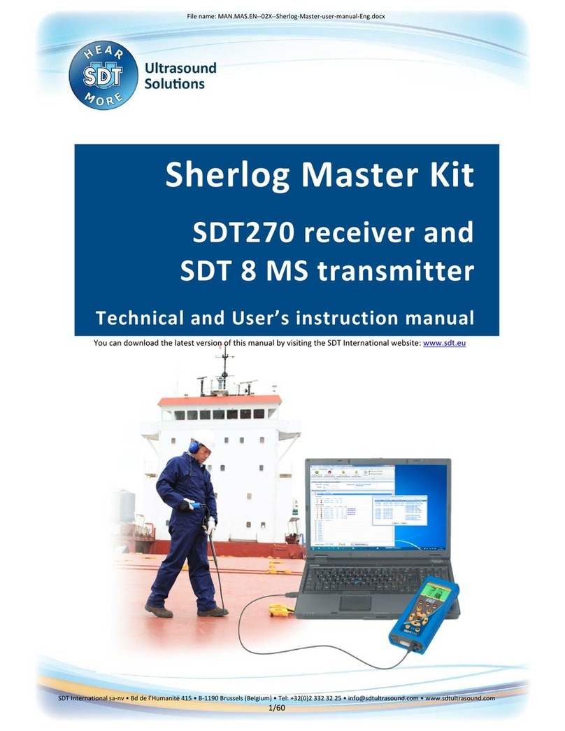 SDT Sherlog Kit Master Series Technical and user's instruction manual