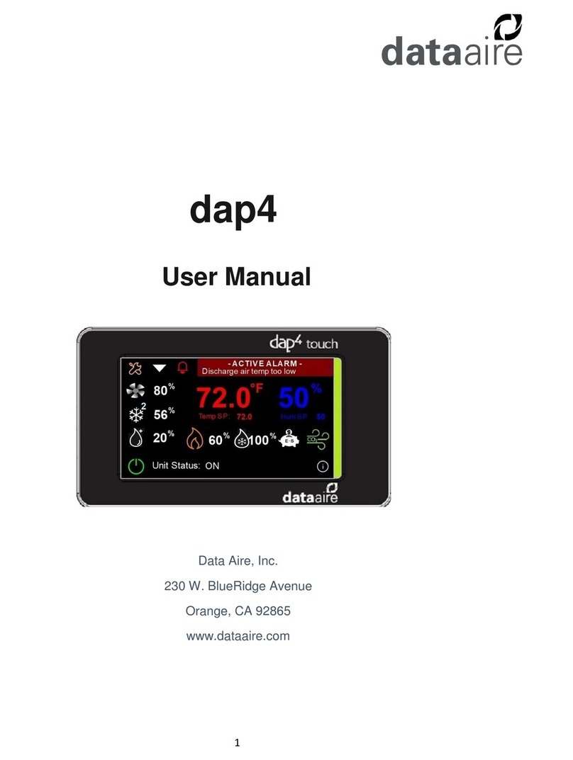 Data Aire dap4 touch user manual