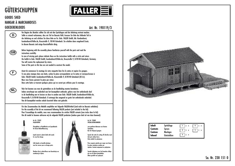 Faller 190119/3 User manual