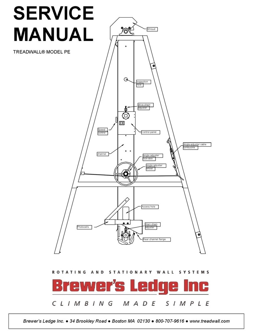 Brewer's Ledge Treadwall PE Service manual