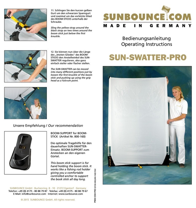 SUNBOUNCE.COM SUN-SWATTER-PRO operating instructions