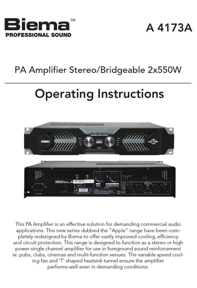 Biema A 4173A operating instructions
