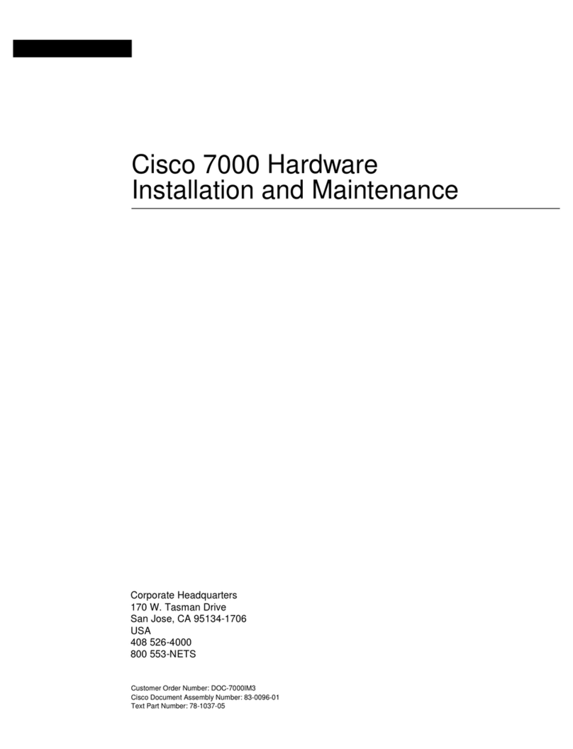Cisco Nexus 7000 Series Instruction Manual Cisco Nexus 7000 Series Instruction Manual