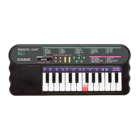 Casio Magical Light ML-1 User manual Casio Magical Light ML-1 User manual