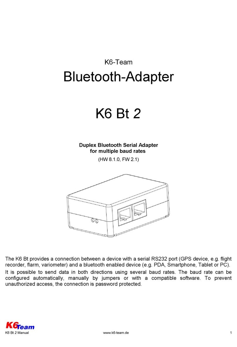 K6-Team K6Bt2 manual