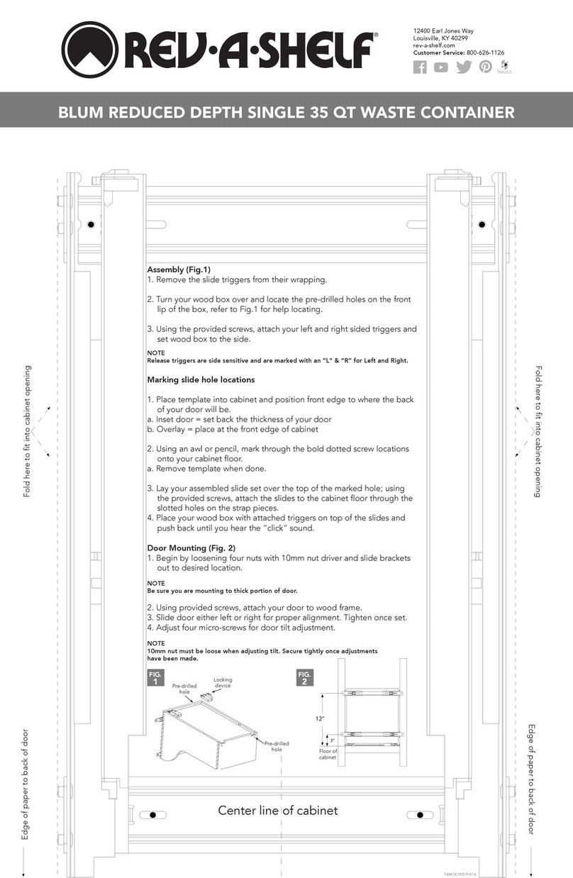 Rev-A-Shelf BLUM User manual
