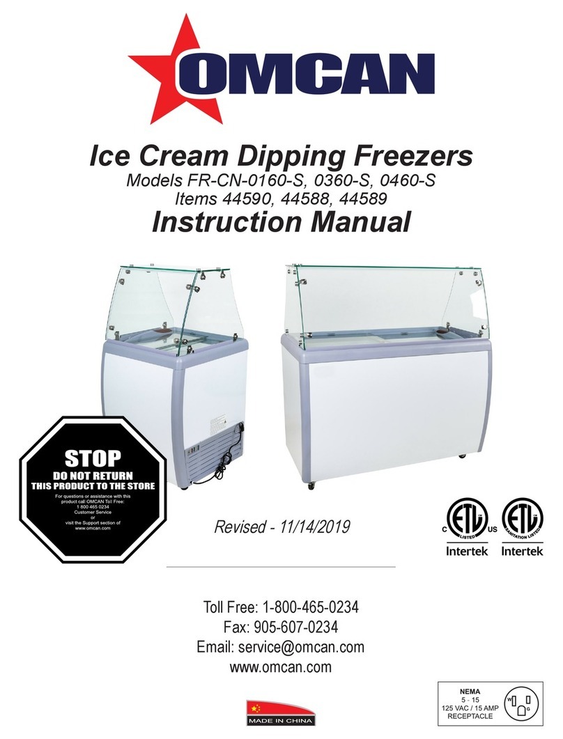 Omcan FR-CN-0160-S instruction manual
