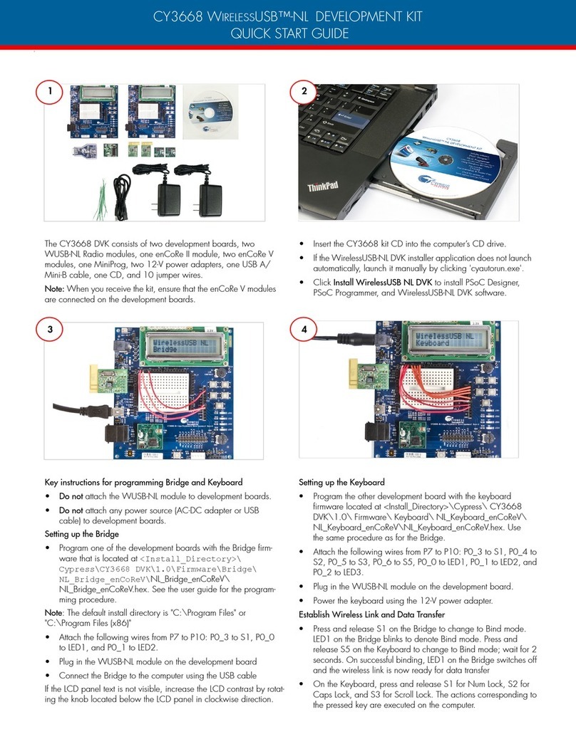 Cypress CY3668 User manual