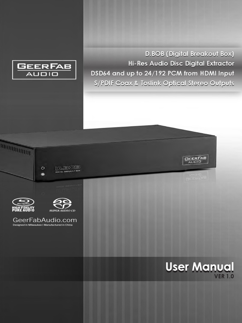 GEERFAB AUDIO D.BOB user manual