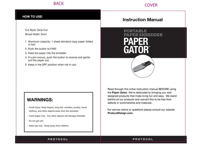 Protocol Paper Gator instruction manual