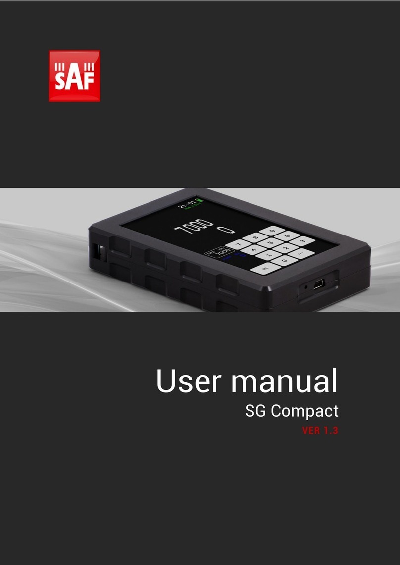 SAF SG Compact user manual