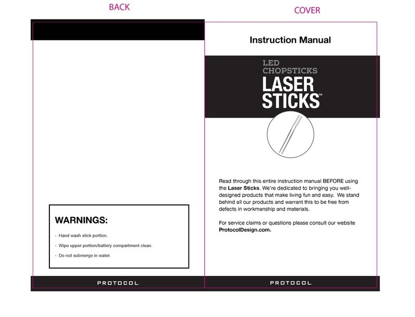 Protocol Laser Sticks instruction manual