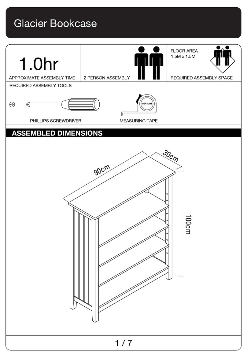 KODU Glacier Bookcase Assembly manual