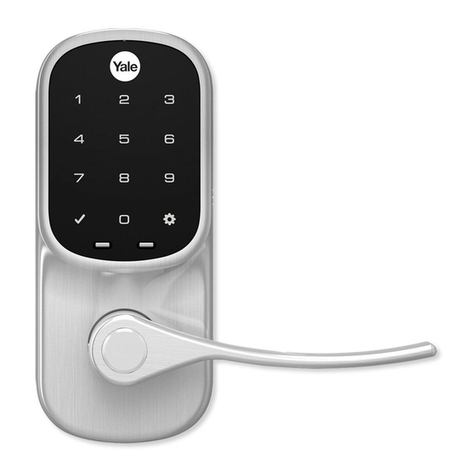 Yale Assure Lock Lever Touchscreen YRL226 Installation and programming instructions