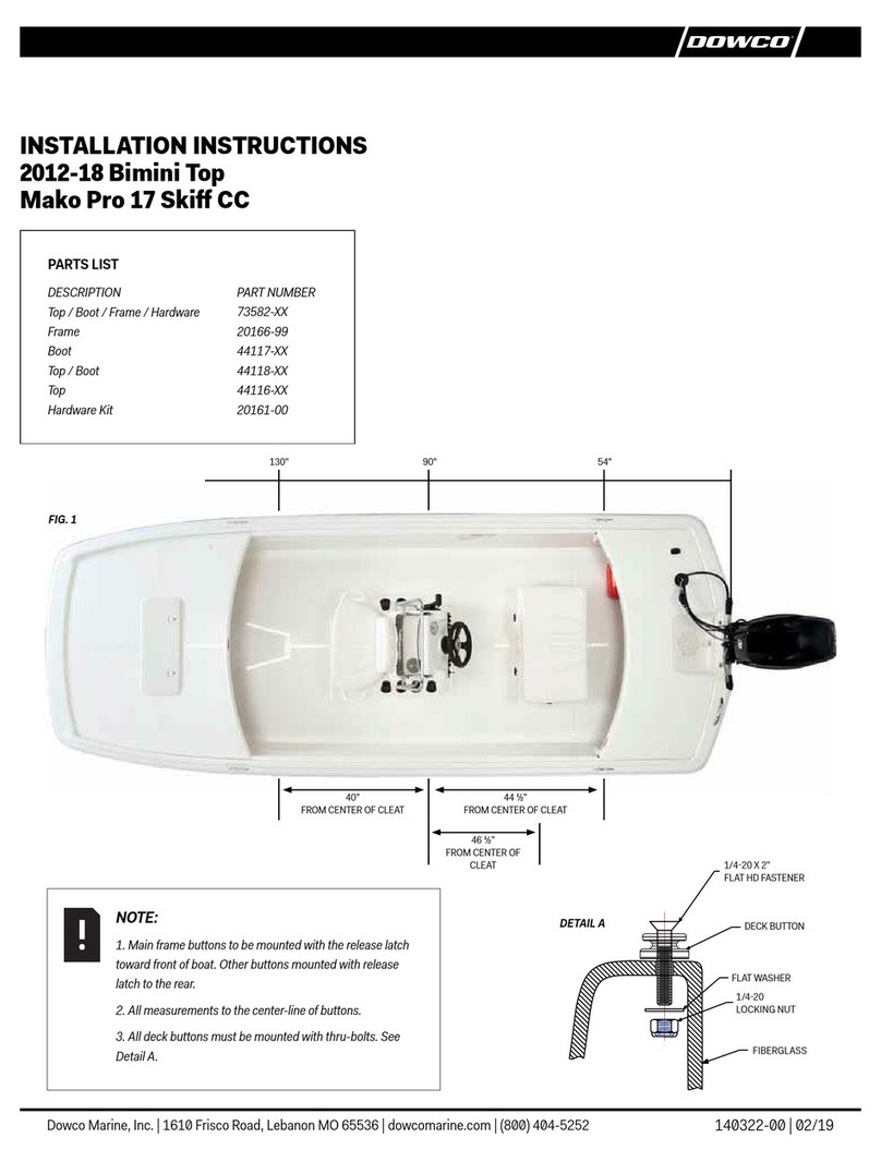 Dowco 73582 Series installation instructions