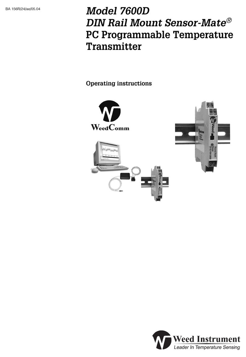 weed instrument Sensor-Mate 7600D operating instructions weed instrument Sensor-Mate 7600D operating instructions