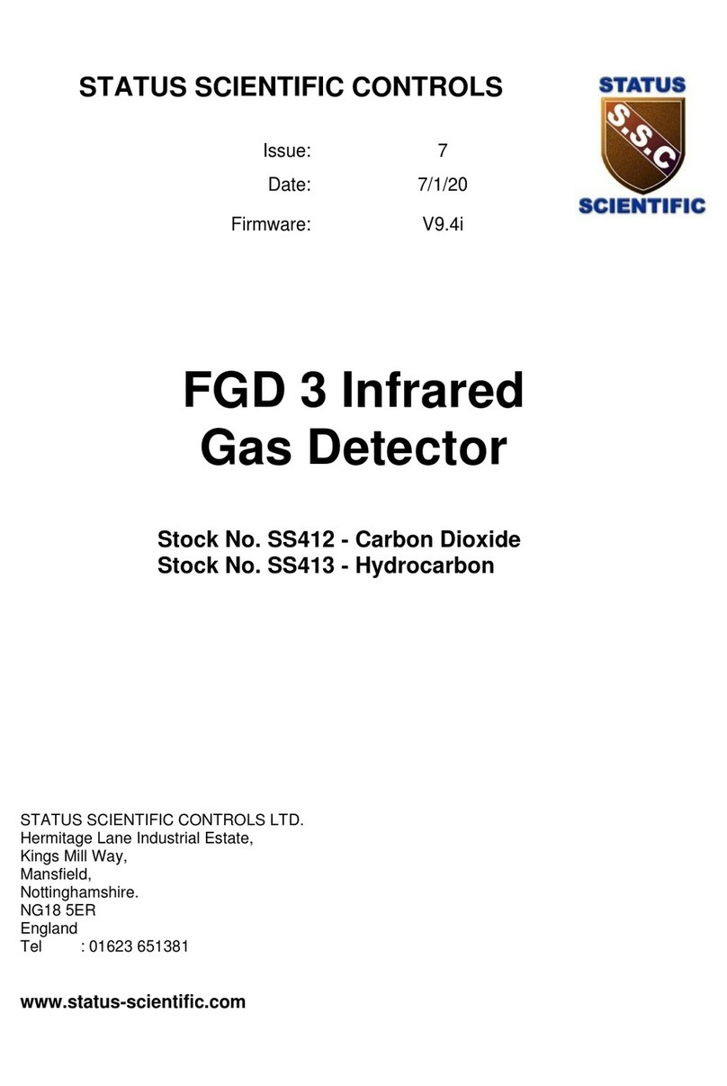 STATUS SCIENTIFIC CONTROLS FGD 3 Series User manual