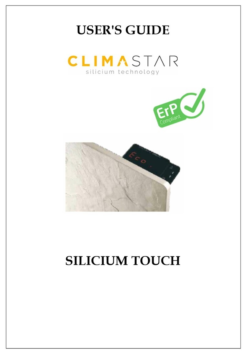 CLIMASTAR SILICIUM TOUCH User manual