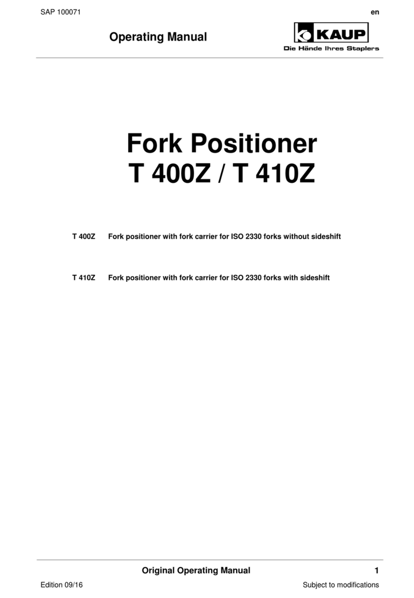 KAUP T 400Z User manual