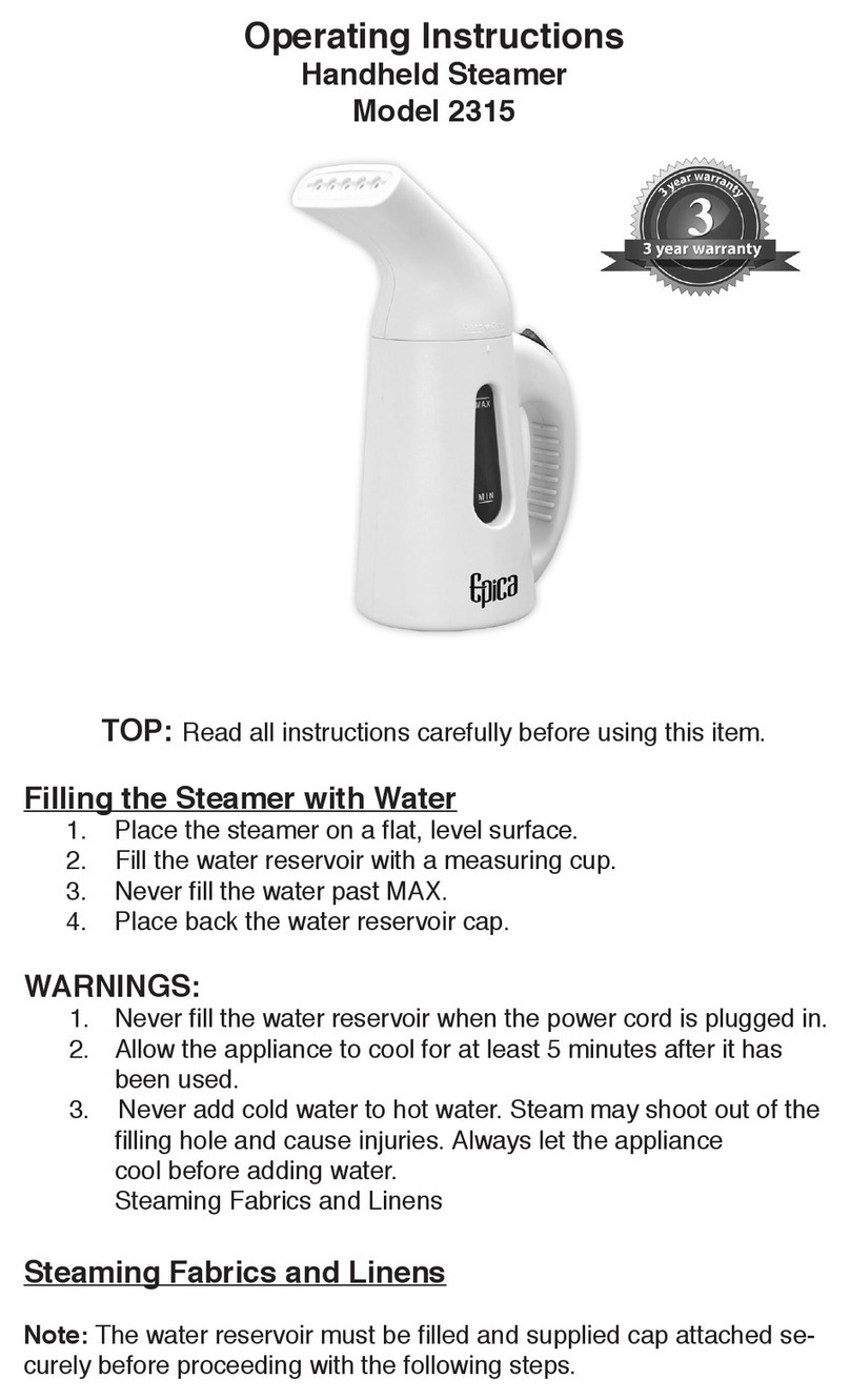 Epica 2315 operating instructions