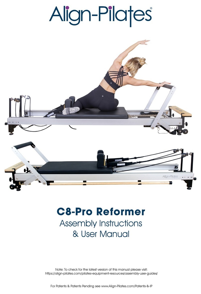 Align-Pilates C8-Pro Reformer Assembly instructions & user manual