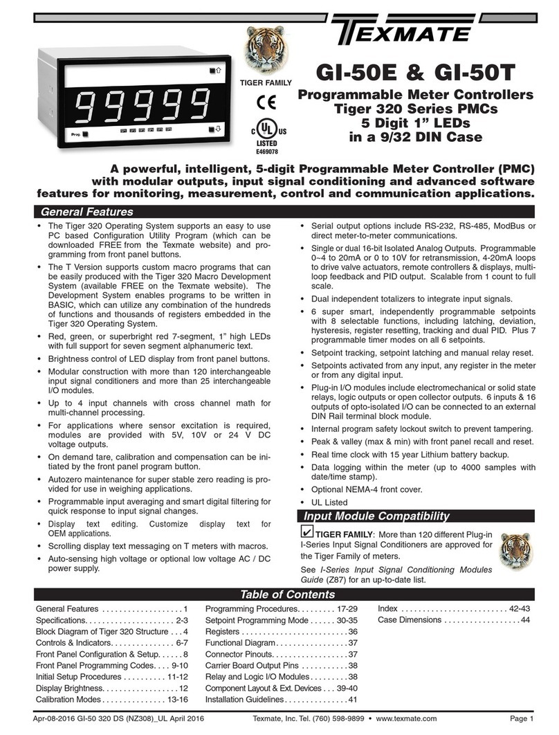 Texmate Tiger 320 GI-50T manual