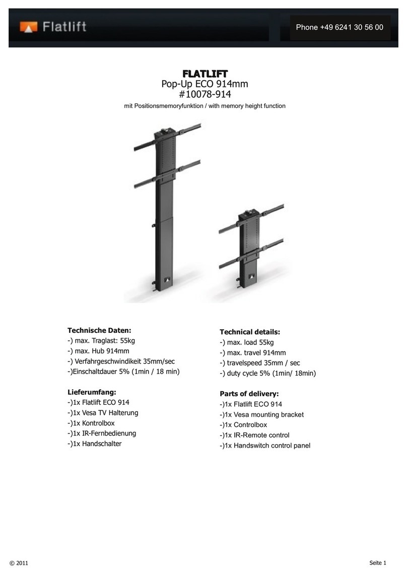 FLATLIFT 10078-914 quick start guide