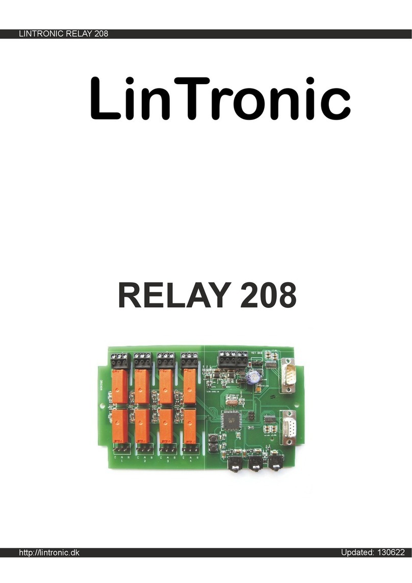 LinTronic RELAY 208 manual
