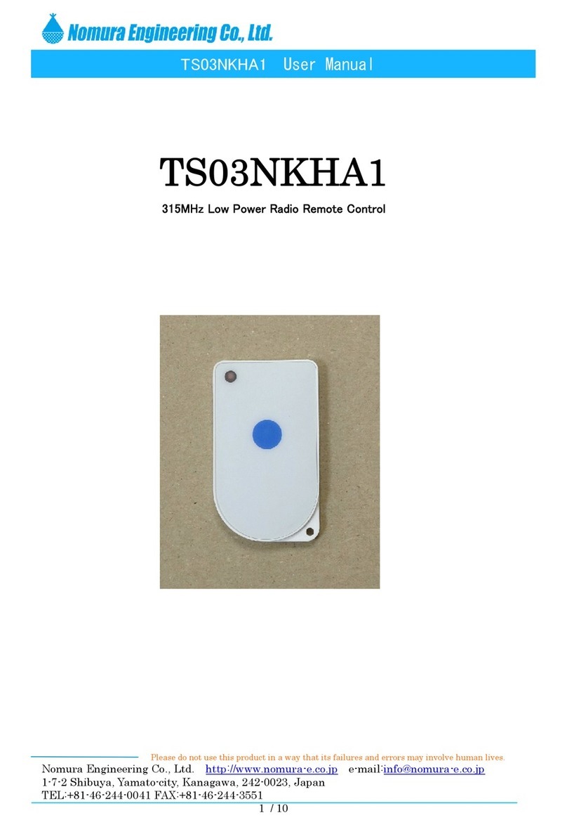 Nomura Engineering TS03NKHA1 User manual