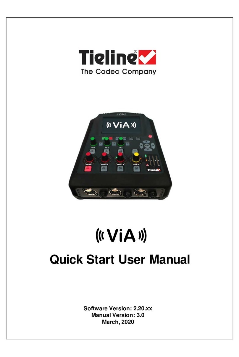 Codec Tieline ViA Quick start user manual