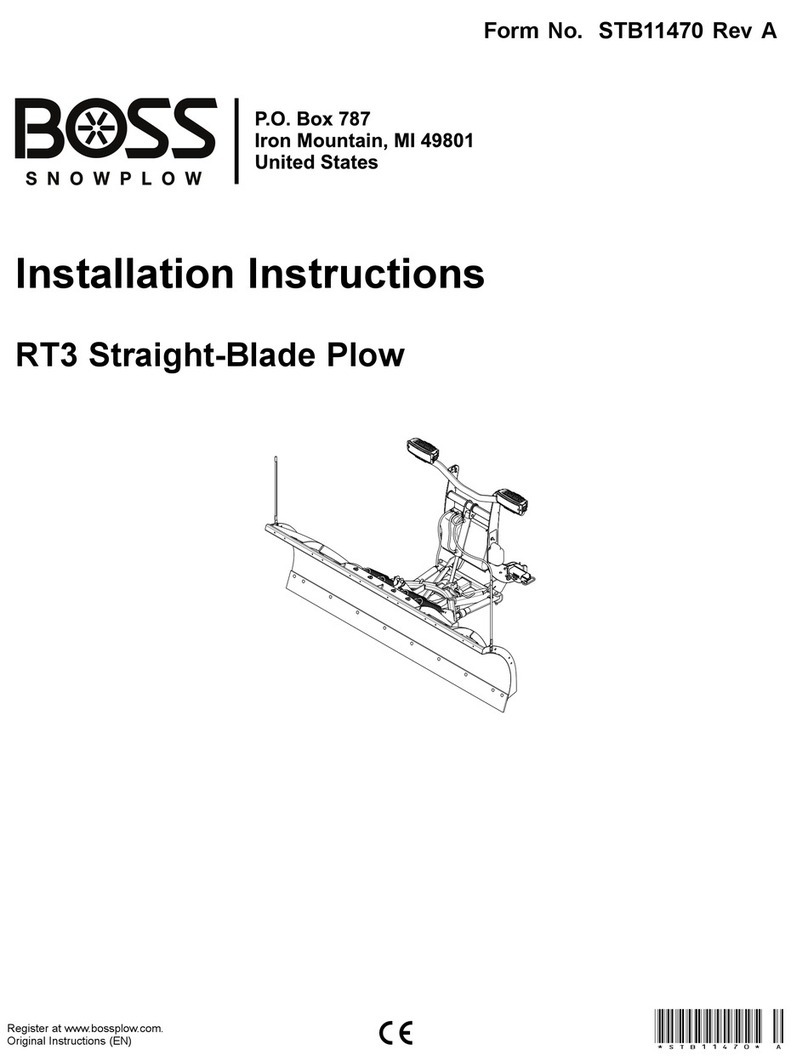 Boss Snowplow RT3 installation instructions