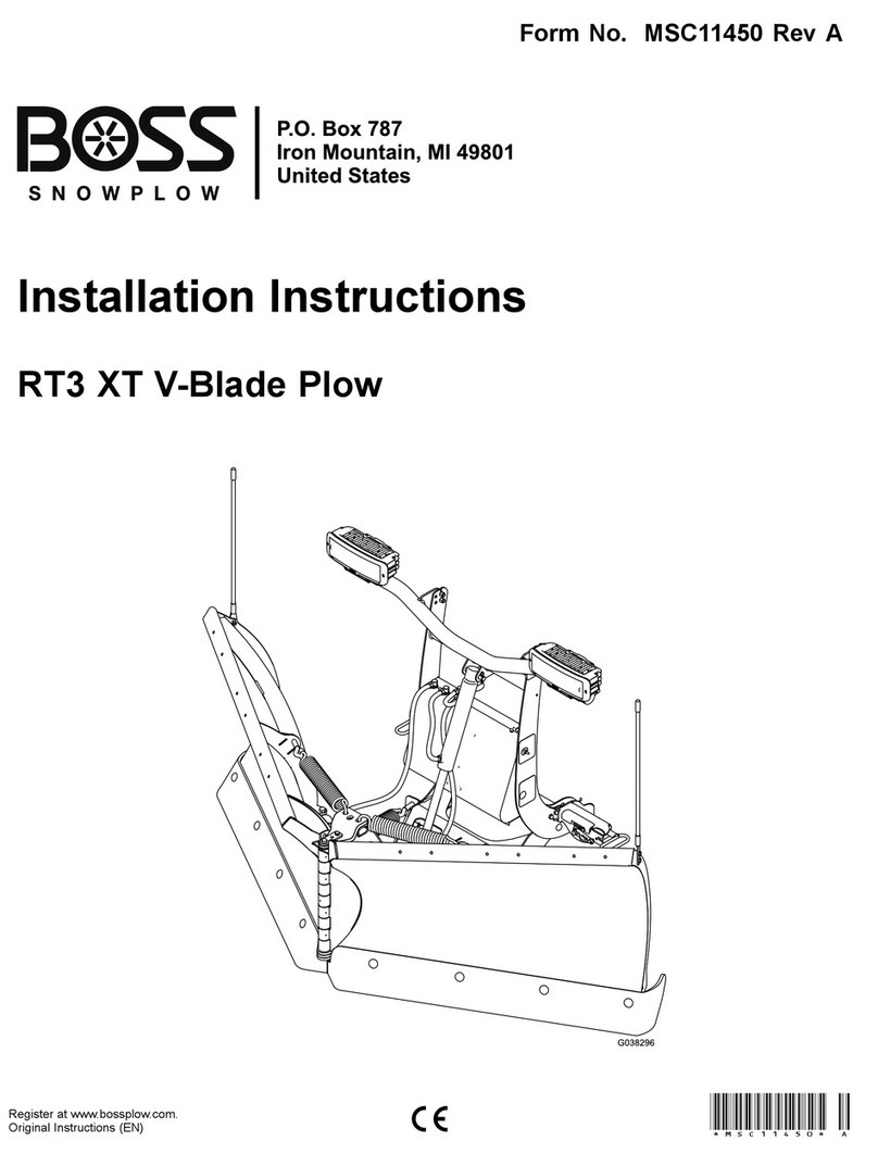 Boss Snowplow RT3 XT User manual