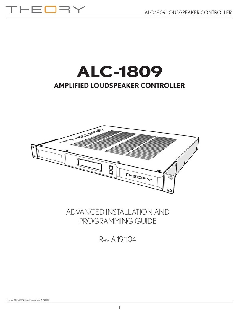 THEORY ALC-1809 ADVANCED INSTALLATION AND PROGRAMMING GUIDE