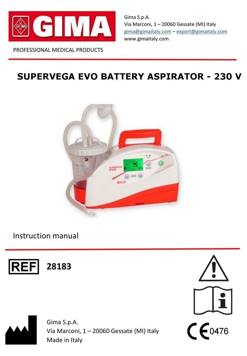 Gima SUPERVEGA EVO BATTERY ASPIRATOR instruction manual
