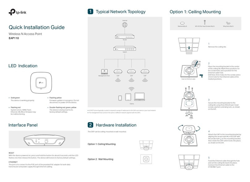 TP-Link Auranet EAP110 Quick installation guide