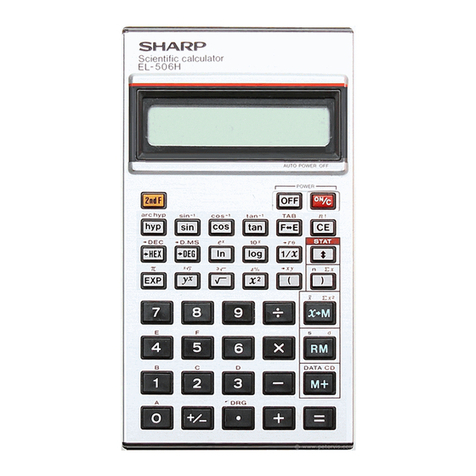 Sharp EL-506H User manual