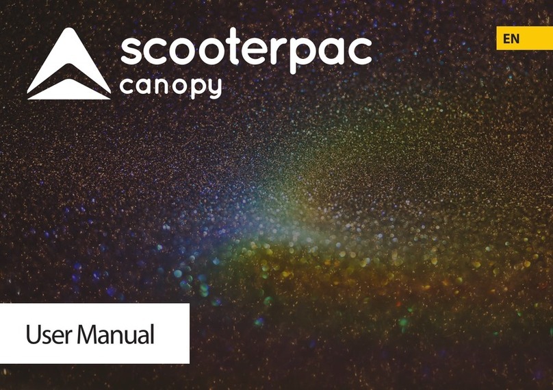 Scooterpac Canopy user manual