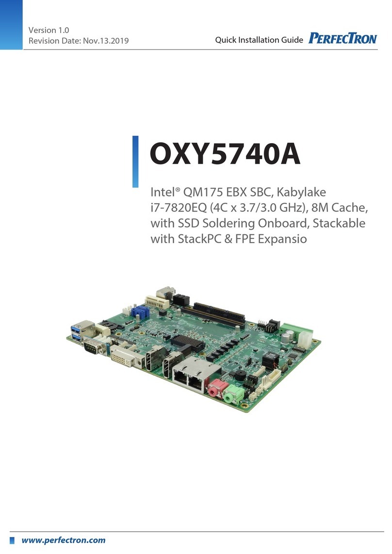 PerfecTron OXY5740A Quick installation guide PerfecTron OXY5740A Quick installation guide