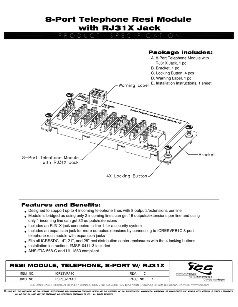 ICC ICRESVPA1C manual