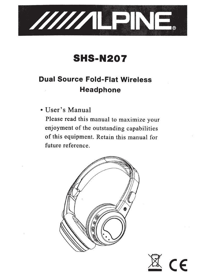 Alpine SHS-N207 user manual