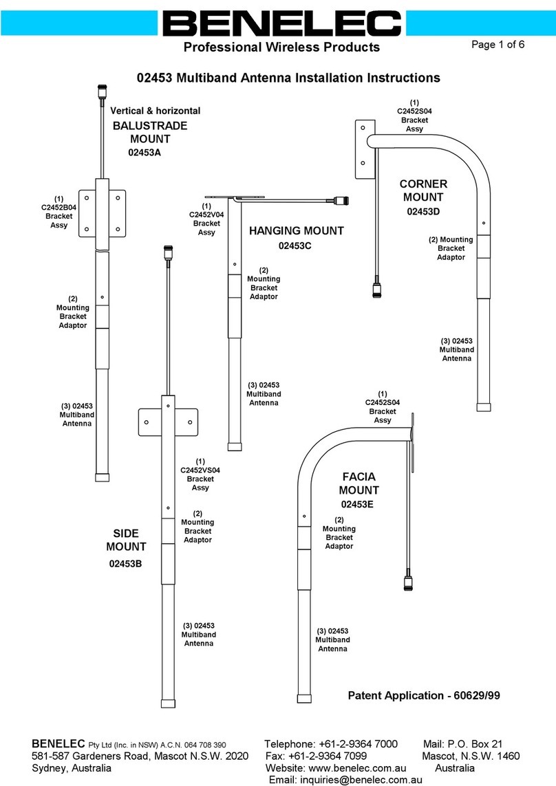 Benelec 02453 installation instructions