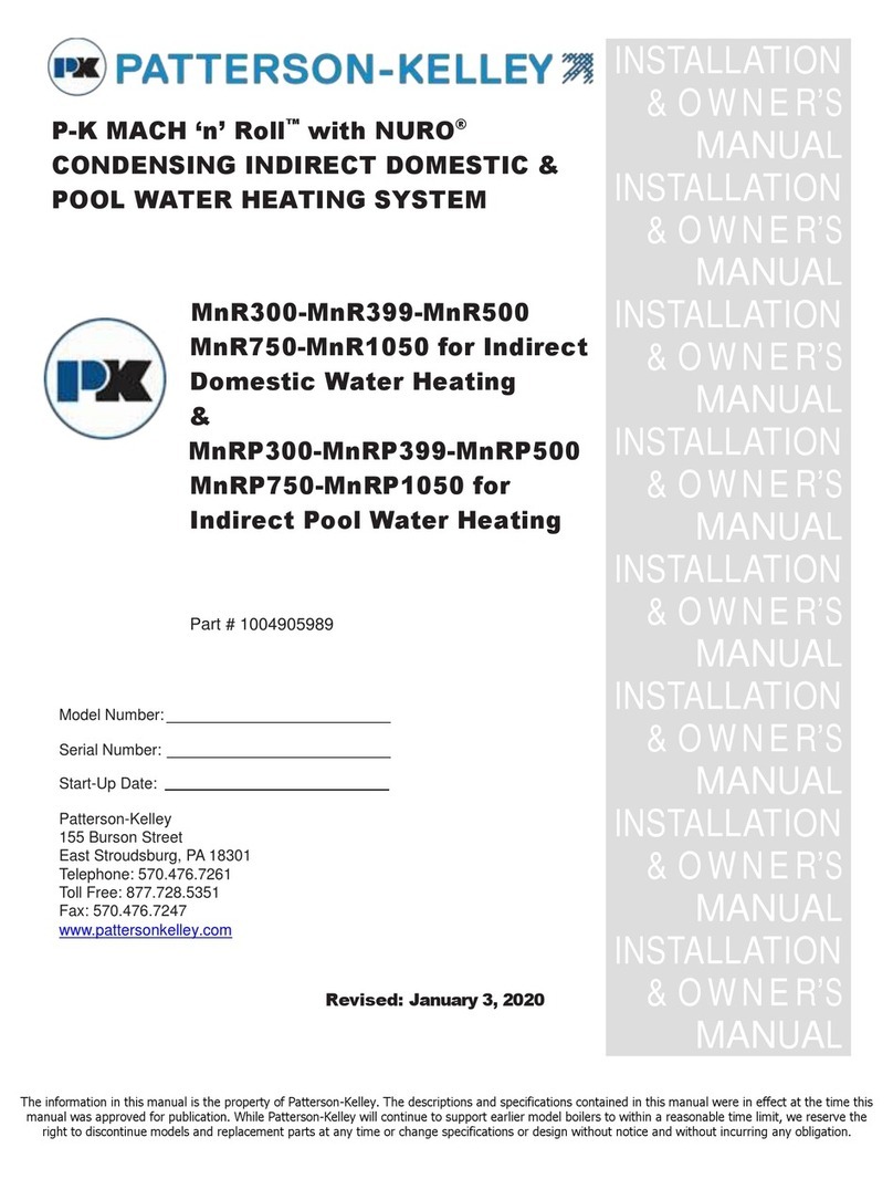 Patterson-Kelley MACH 'n' Roll with NURO Series Operating instructions Patterson-Kelley MACH 'n' Roll with NURO Series Operating instructions