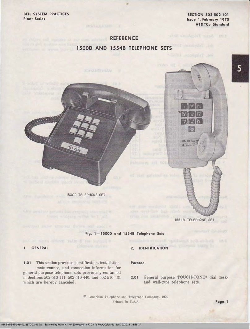 Bell System Practices 1500D Service manual