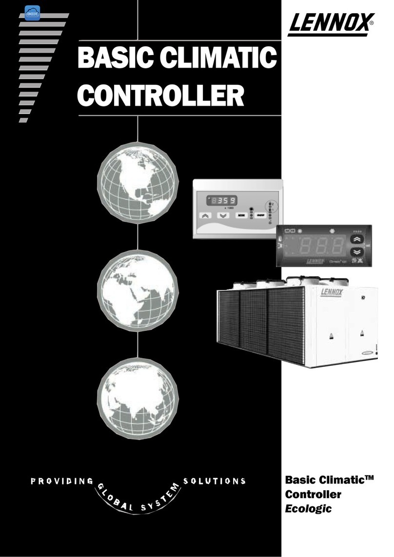 Lennox Basic Climatic Controller Ecologic User manual Lennox Basic Climatic Controller Ecologic User manual